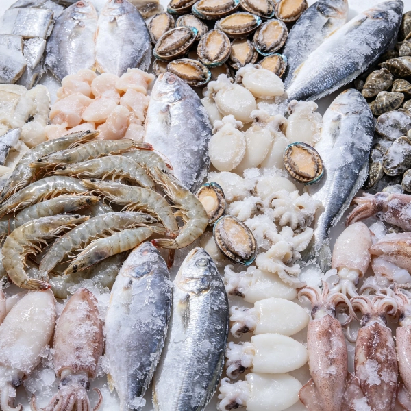 Frozen seafood Frozen seafood